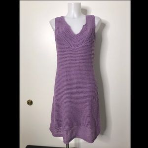 Athleta lavender crochet dress Medium